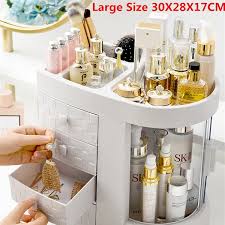 Our chic mirrored makeup vanity table is a stylish addition to a bedroom or dressing area. Large Dressing Box Luxury Cosmetic Storage Box Bedroom Dressing Table Makeup Organizer Makeup Storage Box Wish