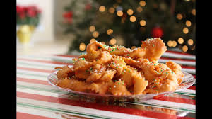 This is the classic italian almond macaroon. Christmas Italian Ribbon Cookies Recipe Cicerchiata Struffoli Frappe Or Cioffe Fried Sweetened Dough Youtube