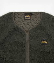 Cut a four inch square out of each corner of the ﬂeece. Stan Ray Fleece Layer Cardigan Olive Flatspot