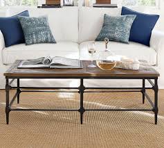 Made of pine with plexiglass top and mirrored inner sides to give depth. Parquet 54 Rectangular Reclaimed Wood Coffee Table Pottery Barn