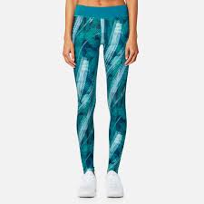 Asics Womens Graphic Tights Crystal Blue Condition Print