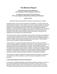 The Belmont Report