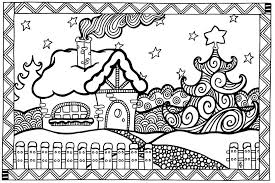 Dessin arlequin à imprimer pour collage de gommettes: Coloriage Noel Adulte Les Beaux Dessins De Meilleurs Dessins A Imprimer Et Colorier