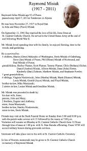 Beck Funeral Home Rogers City Mi Misiak Raymond Rogers City Funeral Home Raymond