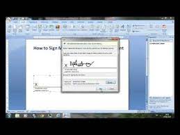 Enter your information in the text fields and click ok. How To Attach Digital Signature In Ms Word 2007 Document Youtube