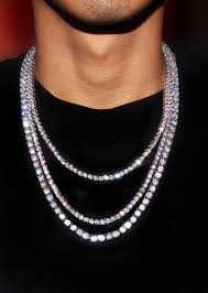 Iced presidential watch iced presidential. Layered Diamond White Tennis Chain Frostnyc