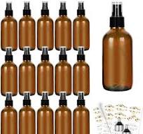 Amazon.com: CycleMore 120ml 16Pcs 4oz Amber Glass Spray ...