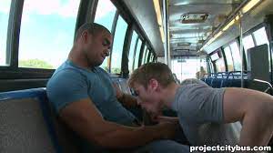 Gay public bus porn gif