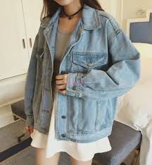 Retro Korean Women Oversize Denim Jeans Jacket Boyfriend Vintage Style Coat 06 Vintage Denim Jacket Boyfriend Denim Jacket Oversized Denim Jacket Learn proportions, get looser fitting jeans, these are just a tad too tight. pinterest