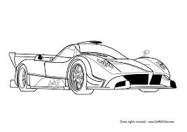 Print and color them all for free. Cars Coloring Page Pagani Zonda R