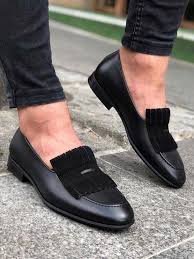 Black And Grey Dress Shoes The Giulia Black Kilt Loafer Dress Shoes Men Gentleman Shoes Black Kilt