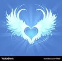 Angels heart Royalty Free Vector Image - VectorStock