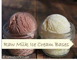 Beat together powdered milk, sugar and 1 ½ cups hot water; Homemade Raw Milk Ice Cream Bases