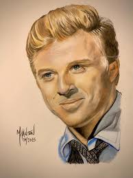 Tribute to late actor with portrait