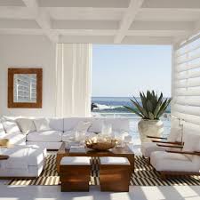 Modern Coastal Living Room With An Amazing View Modern Style Chairs And Minimal Style Coastal Style Living Room Coastal Living Rooms Coastal Living Room
