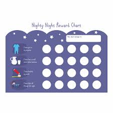 Bedtime Routine Reward Chart With Matching Stickers