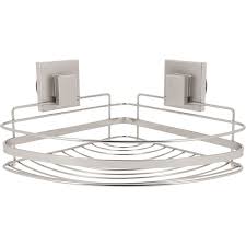 Etagere De Bain Douche D Angle A Ventouse Satin Arrondi Bestlock Palladium Compactor En 2019 Douche Angle Bain Douche Et Douche