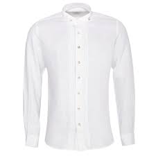 Trachtenhemd Slim Fit Alexander In Weiss Von Almsach Leinenhemd Mit Bildern Hemd