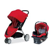 Britax B Agile Travel System Stroller Red Britax Stroller Baby Strollers Best Baby Strollers