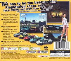 The biggest concern i have with r4: R4 Ridge Racer Type 4 1998 Playstation Box Cover Art Mobygames