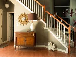 It is basically a flat platform that is midway up the staircase allows a staircase is the complete assembly of stairs including the bannisters and railings. Affordable Ways To Update An Entryway Hgtv
