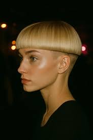 Blonde Bowl Cut