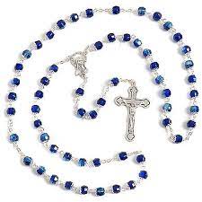 Ver más ideas sobre rosarios catolico, rosarios, camandulas. Rosario Vidrio Azul Venta Online En Holyart
