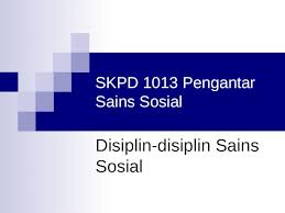 Contohnya, cukai perjalanan dan hasil perniagaan. Disiplin Disiplin Sains Sosial Ppt Powerpoint