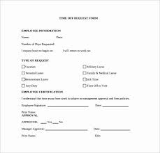 Pto Request Form Template Lovely Time F Request Form 24 Download Free Documents In Pdf Time Off Request Form Return To Work Survey Template