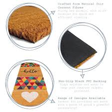 Then our great selection of welcome mats is sure to fit your needs precisely! Non Slip Natural Coir Welcome Indoor Outdoor Door Mats Doormats Home 90cm Stag Ebay