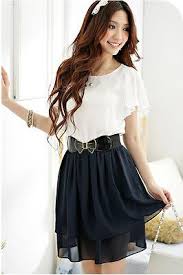 Party Semi Formal Prom Girls Dress 12yrs Teens With Belt Navy Cream S Fashion Prom Girl Dresses Stitching Dresses