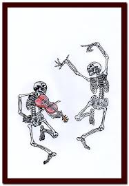 Dancing Skeleton With Violin Collage Print Wall Decor Art Etsy Print Collage Skeleton Drawings Musical Notes Art
