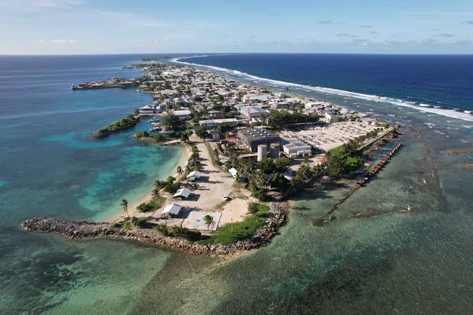 Laura Village Majuro Beach Farming Palms Marshall Islands