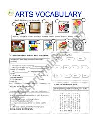 Arts Vocabulary Esl Worksheet By Englishnet This principles of design worksheet packet includes eight printable worksheets that include activities to teach your students.