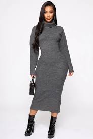 Soft Spot For You Sweater Dress Charcoal In 2020 Sweater Dress Fashion Sweater Dress Outfit Winter