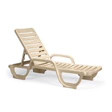 Pack Of 6 Grosfillex 44031166 44031066 Bahia Sandstone Stacking Adjustable Resin Chaise Pool Lounge Chairs Outdoor Rocking Chairs Chaise Lounge Chair
