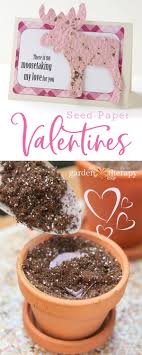 Valentines That Grow Seed Paper Valentine S Day Cards Garden Therapy Seed Paper Valentine Day Cards Diy Gifts Paper