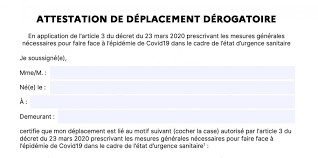 Confinement La Nouvelle Attestation Necessaire A Chaque Sortie Du Domicile Marie Claire