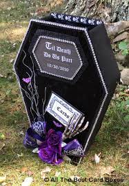 Coffin Card Boxgothic Weddinghalloween Guest Bookgothic Etsy Card Box Wedding Gold Card Box Wedding Halloween Wedding