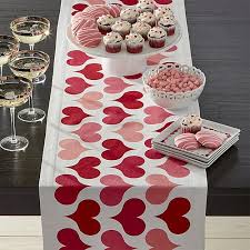 Valentine Hearts Table Runner 19 95 Valentine Table Decorations Valentine Decorations Diy Valentines Decorations