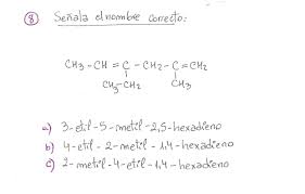 Ejercicio Propuesto 08 Formulacion Organica De Alquenos Ejercicio De Multiple Opcion Math Math Equations