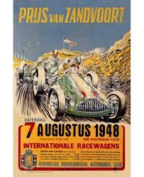 Grand prix zandvoort 1948 vintage car racing poster from the jacques grelley racing car poster . Grand Prix Zandvoort 1948 Poster Racing Cars Posters