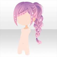 Sparkle Anime Hair Braid With Stars Anime Braid Hair Sparkle Stars Anime Hair Manga Hair Chibi Hair