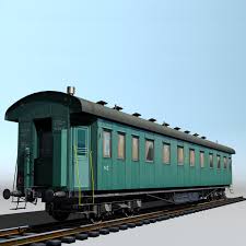 Passenger Vagon Type 20 3d Max Passenger 3d Model Wagon