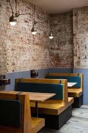 Single booths offer seating on one side and a flat back on the other and these booths are typically is it possible to find the perfect booth seating to fit with your restaurant design and offer warmth to. 30 Cozy Restaurant Design Industrial Exposed Brick Fafifu Restaurant Booth Seating Restaurant Seating Booth Seating