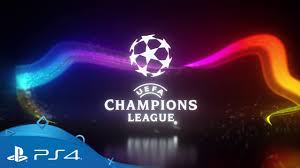 Top view of guys around uefa champions league logo on the. Experience The Uefa Champions League On Ps4 Ps4 Youtube