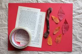 For example, glueing them to homemade greeting cards or making an autumn leaf wreath. How To Make A Greeting Card And A Bookmark Combined Loulou Downtown