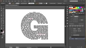 How To Fill A Character With Text In Adobe Illustrator Graphic Design Tutorials Learning Graphic Design Graphic Design Class
