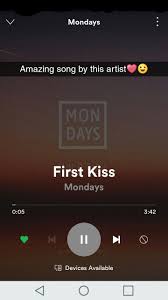 Couldn T Stop Listening To This Song Amazing Songs Songs First Kiss