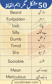 Pin On English To Urdu Vocabulary